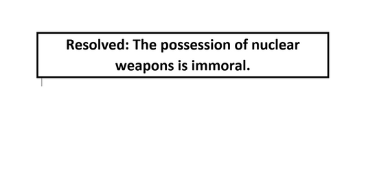 Lincoln Douglas Topic Brief (Jan - Feb )