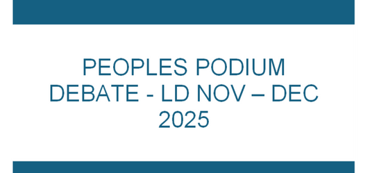 Lincoln Douglas Topic Brief (Nov-Dec)